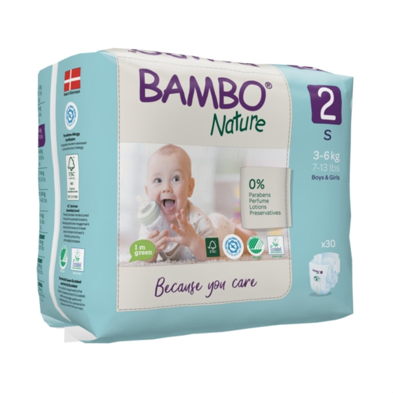 PAÑAL BAMBO NATURE - ECO FRIENDLY  2 (30 u.)