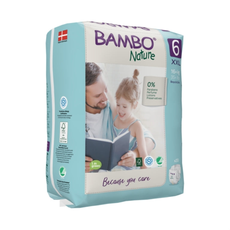 PAÑAL BAMBO NATURE - ECO FRIENDLY  6 (20u.)