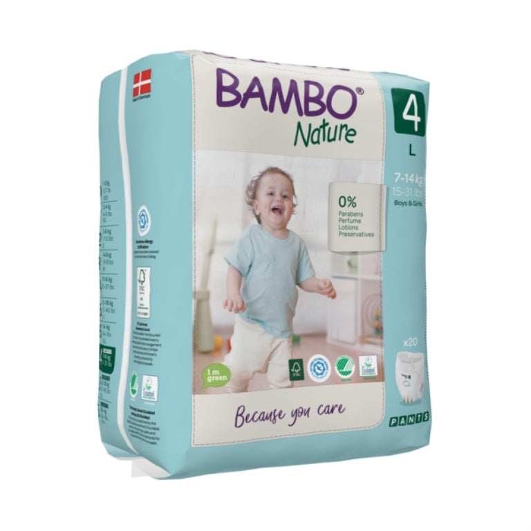 PAÑAL BAMBO NATURE - ECO FRIENDLY  4 (24 u.)