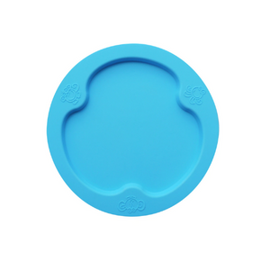 PLATO PLANO DE SILICONA AZUL  - OOGAA