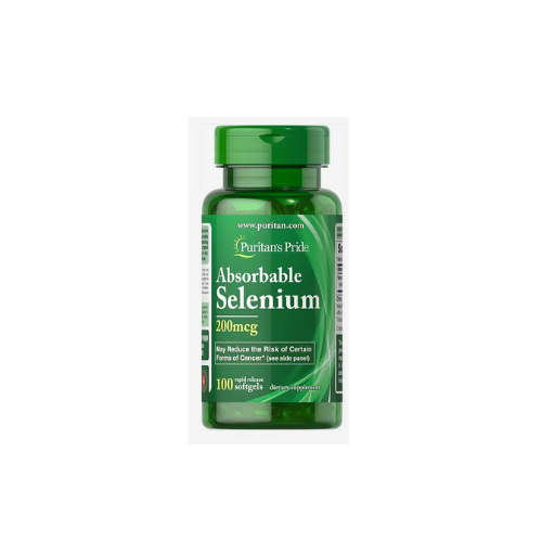 SELENIO ABSORBIBLE 100 CAP BLANDAS 200mcg - PURITANS PRIDE