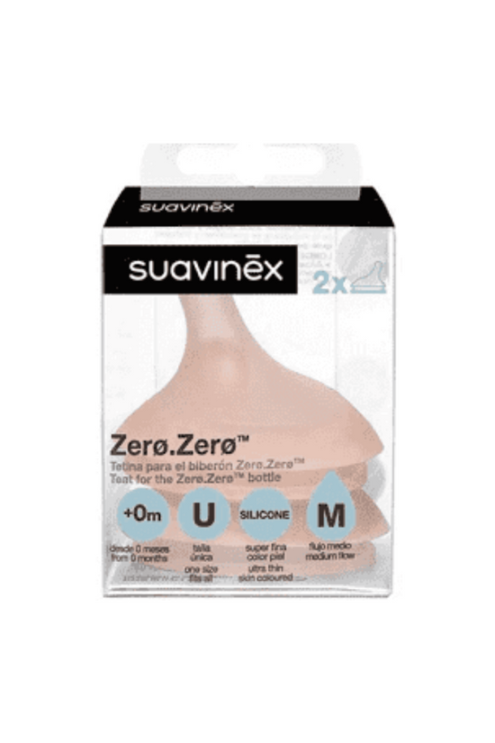 TETINA ZERO ZERO 2 U FLUJO MEDIO - SUAVINEX