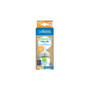 MAMADERA BOCA ANCHA OPTIONS VIDRIO 150 ML - DR. BROWN'S