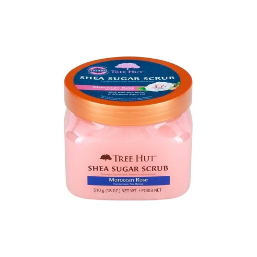 EXFOLIANTE DE AZUCAR DE KARITE, ROSA MARROQUI 510 grs. -  TREE HUT