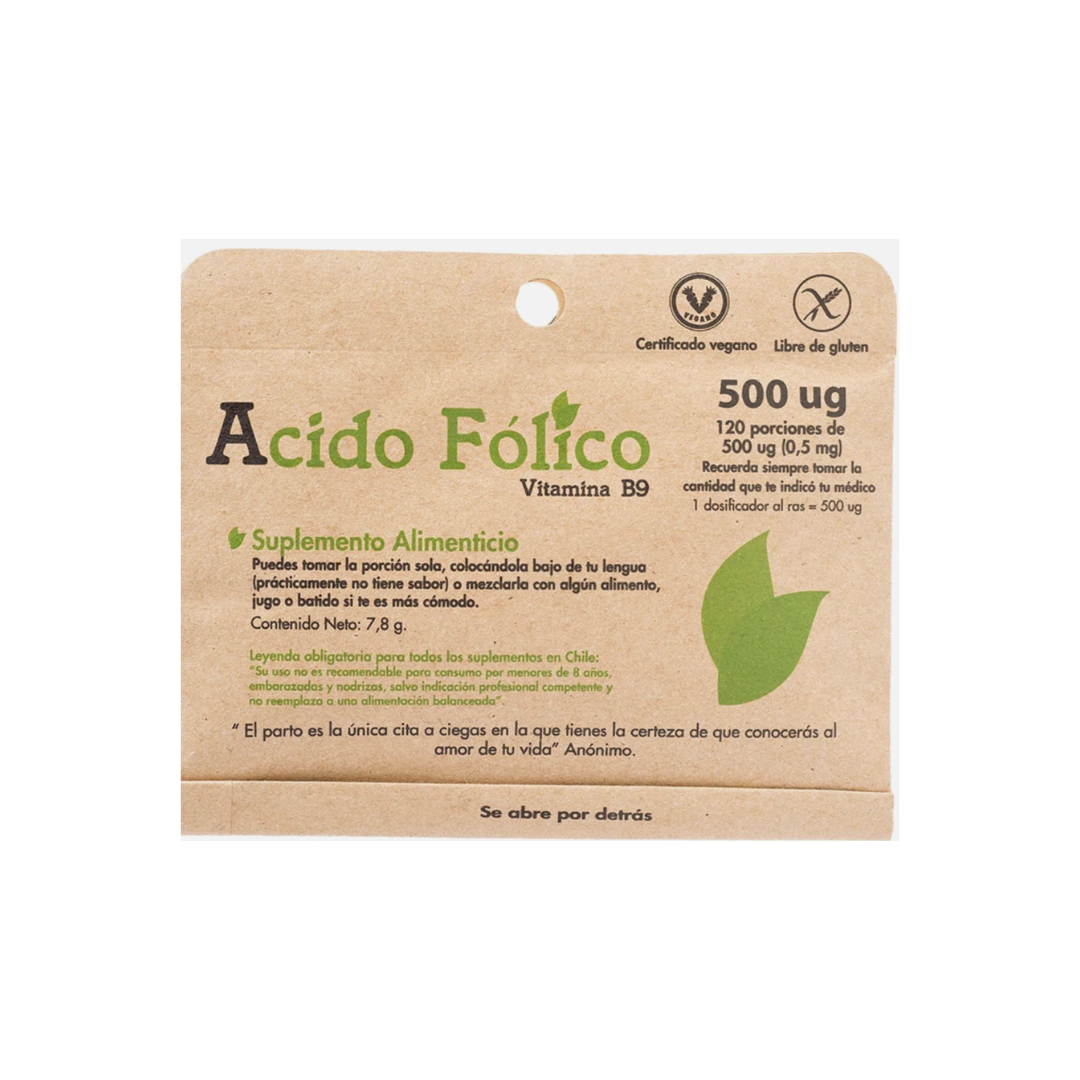 ÁCIDO FÓLICO 500 Ug - DULZURA NATURAL