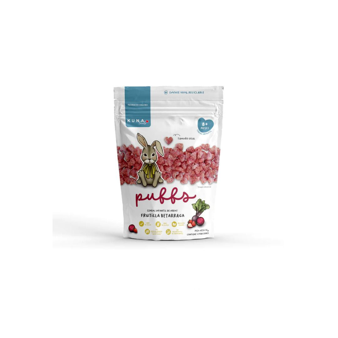 PUFFS FRUTILLA BETERRAGA 50 GR - KUNA