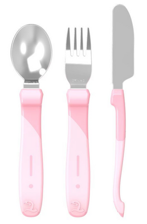 SERVICIO DE ACERO INOX ROSADO  3 PZAS - TWISTSHAKE