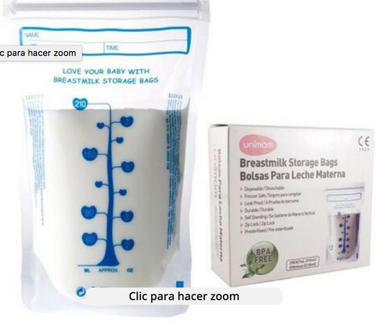 BOLSAS RECOLECTORAS DE LECHE MATERNA 30 U - 210 ML -  UNIMOM
