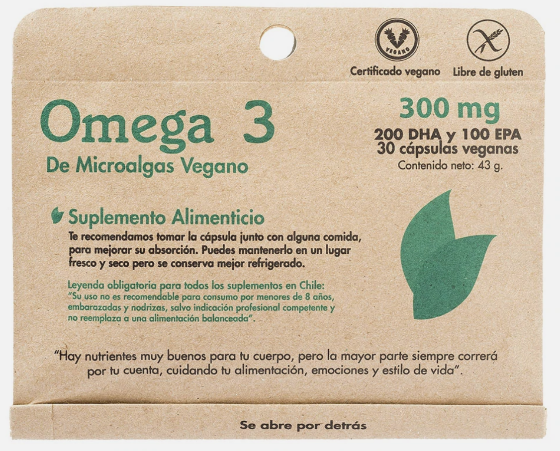 OMEGA 3 DE MICROALGAS VEGANO - DULZURA NATURAL