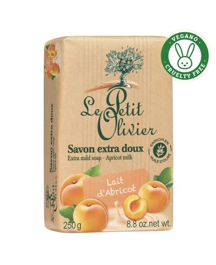 JABON EXTRA SUAVE LECHE DE DAMASCO 250grs - LE PETIT OLIVIER