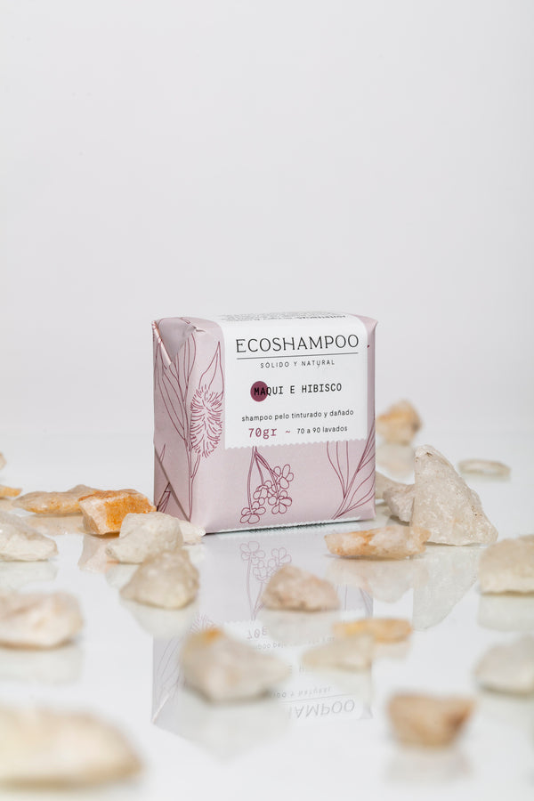 SHAMPOO CABELLO TINTURADO & DAÑADO DE HIBISCO 70 GR - ECOSHAMPOO