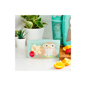 BOLSAS REUTILIZABLES PARA SNACK BÚHO  2 U - 3 SPROUTS