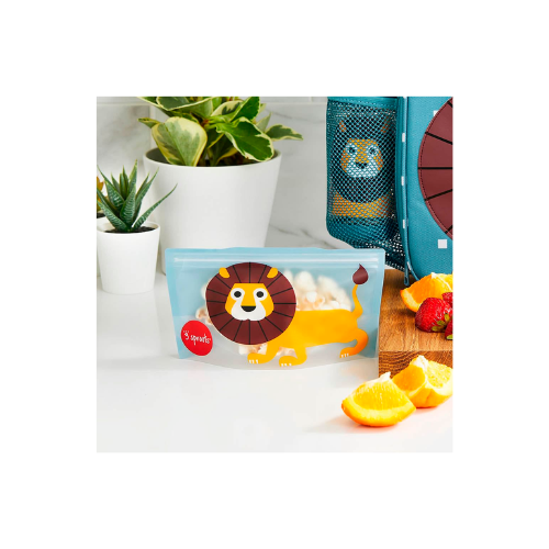 BOLSAS REUTILIZABLES PARA SNACK LEÓN (2UN )- 3 SPROUTS