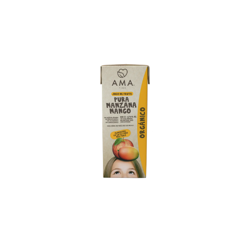 JUGO DE MANZANA MANGO ORGÁNICO 200 CC - AMA