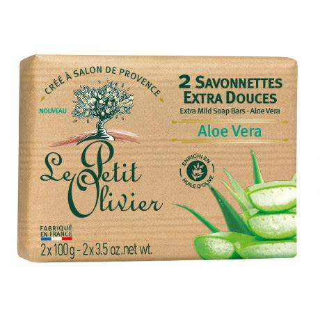 JABÓN EXTRA SUAVE ALOE VERA 2 DE 100grs - LE PETIT OLIVIER