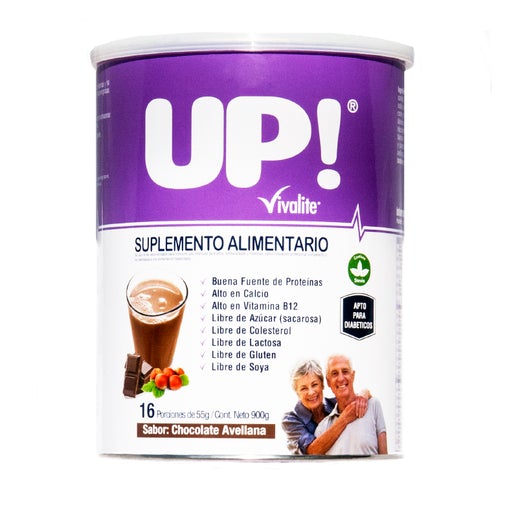 UP SUPLEMENTO CHOCOLATE AVELLANA  900 gr -VIVALITE 