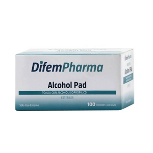 ALCOHOL PAD TOALLITAS HÚMEDAS 100 U  DIFEM