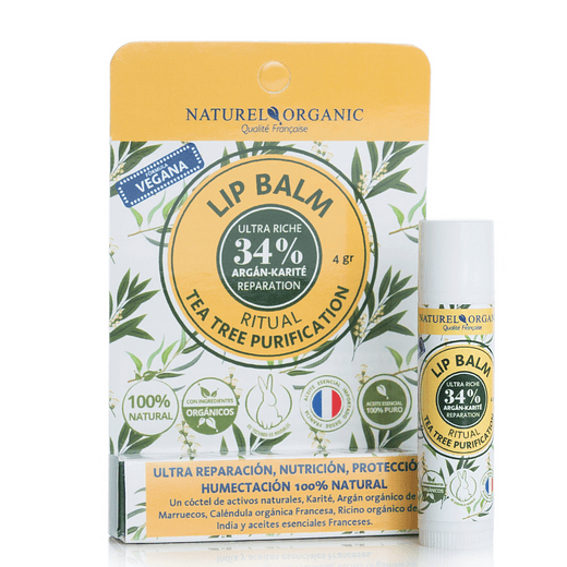 LIP BALM TEA TREE PURIFICATION VEGANO 4gr. - NATUREL ORGANIC