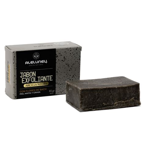 JABÓN EXFOLIANTE ARCIALLA NEGRA 85gr - ALELUNEY 