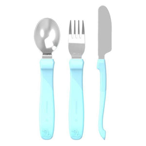 SERVICIO DE ACERO INOX AZUL PASTEL 3 PZAS - TWISTSHAKE