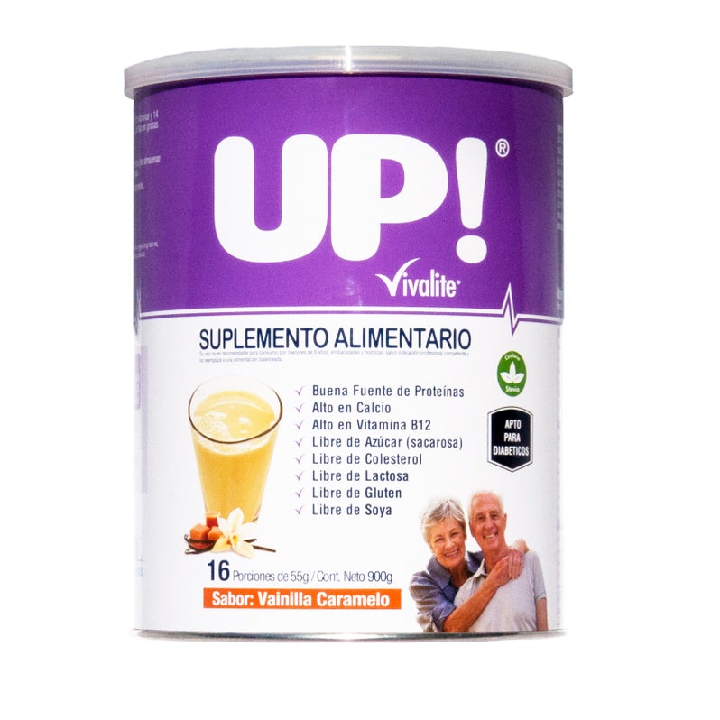 UP SUPLEMENTO VAINILLA CARAMELO 900 gr -VIVALITE  - COPY