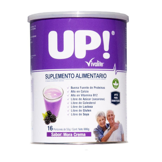 UP SUPLEMENTO MORA CREMA 900 gr -VIVALITE